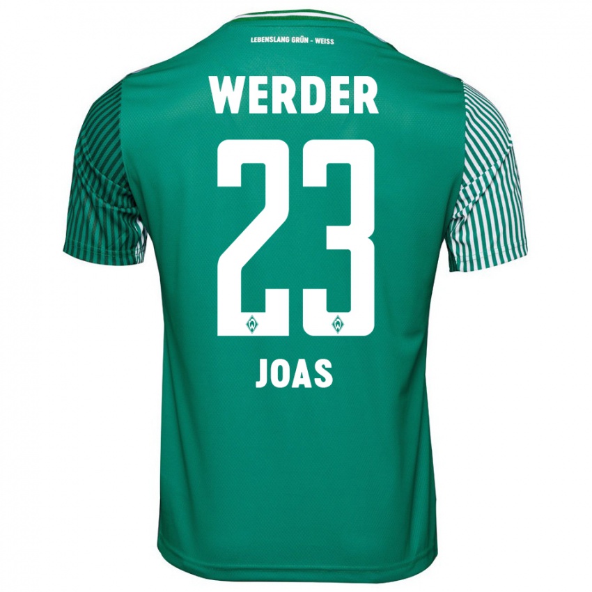 Dzieci Julius Joas #23 Zielony Domowa Koszulka 2023/24 Koszulki Klubowe