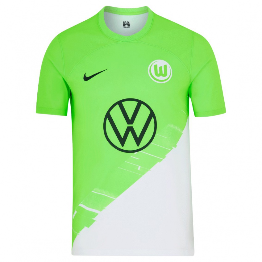 Dzieci Benedikt Börner #12 Zielony Domowa Koszulka 2023/24 Koszulki Klubowe
