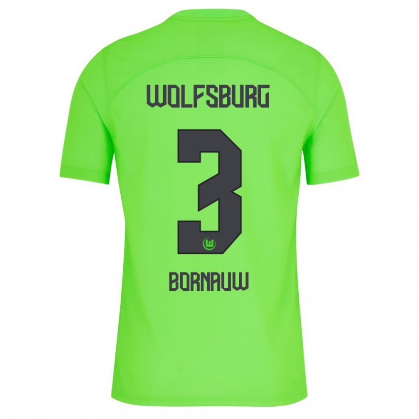 Dzieci Sebastiaan Bornauw #3 Zielony Domowa Koszulka 2023/24 Koszulki Klubowe