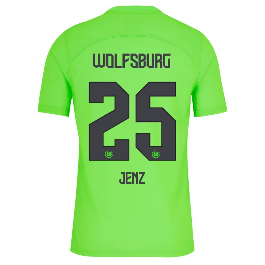 Dzieci Moritz Jenz #25 Zielony Domowa Koszulka 2023/24 Koszulki Klubowe