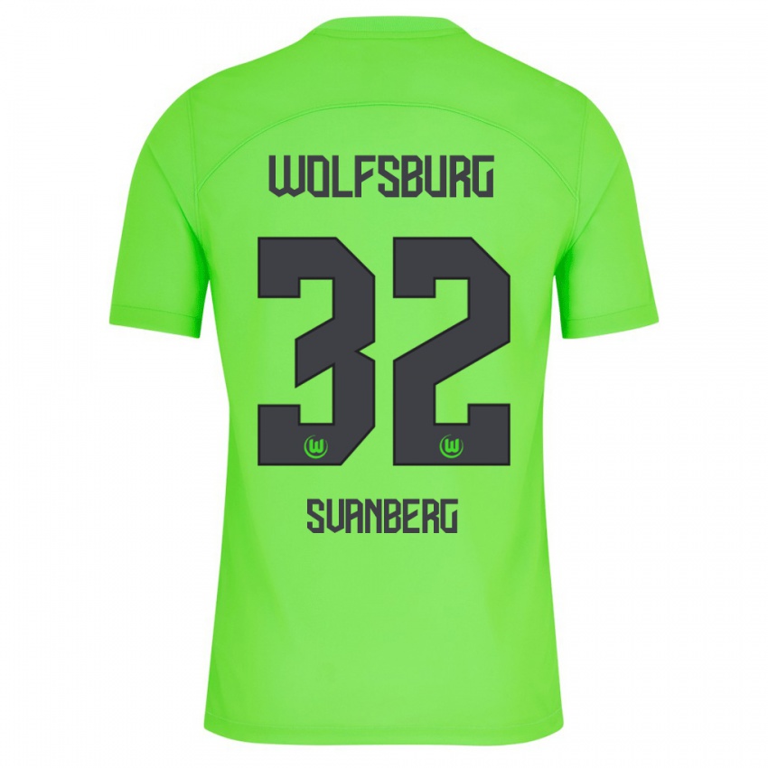 Dzieci Mattias Svanberg #32 Zielony Domowa Koszulka 2023/24 Koszulki Klubowe