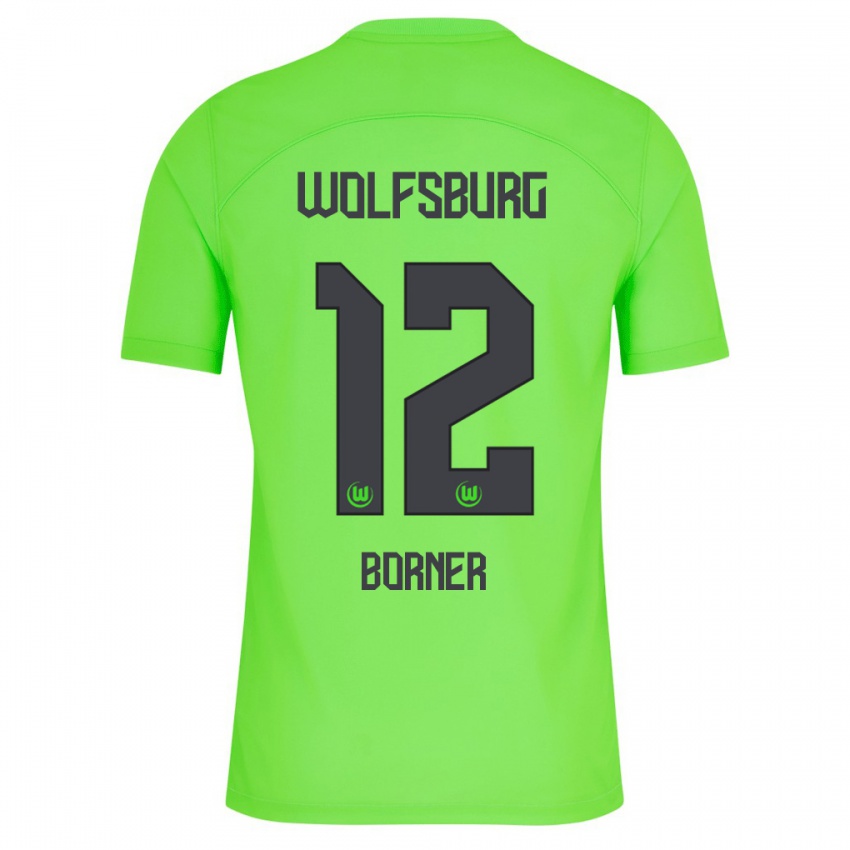 Dzieci Benedikt Börner #12 Zielony Domowa Koszulka 2023/24 Koszulki Klubowe