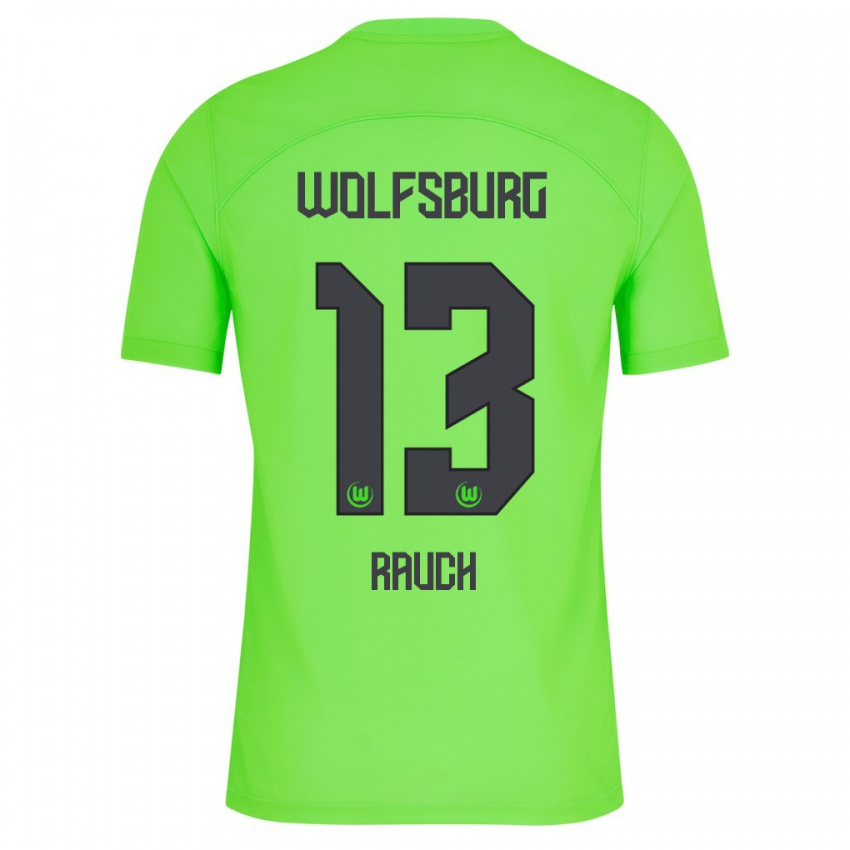Dzieci Felicitas Rauch #13 Zielony Domowa Koszulka 2023/24 Koszulki Klubowe