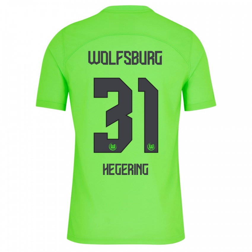 Dzieci Marina Hegering #31 Zielony Domowa Koszulka 2023/24 Koszulki Klubowe