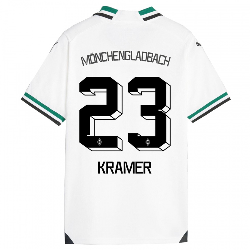 Dzieci Christoph Kramer #23 Biały Zielony Domowa Koszulka 2023/24 Koszulki Klubowe