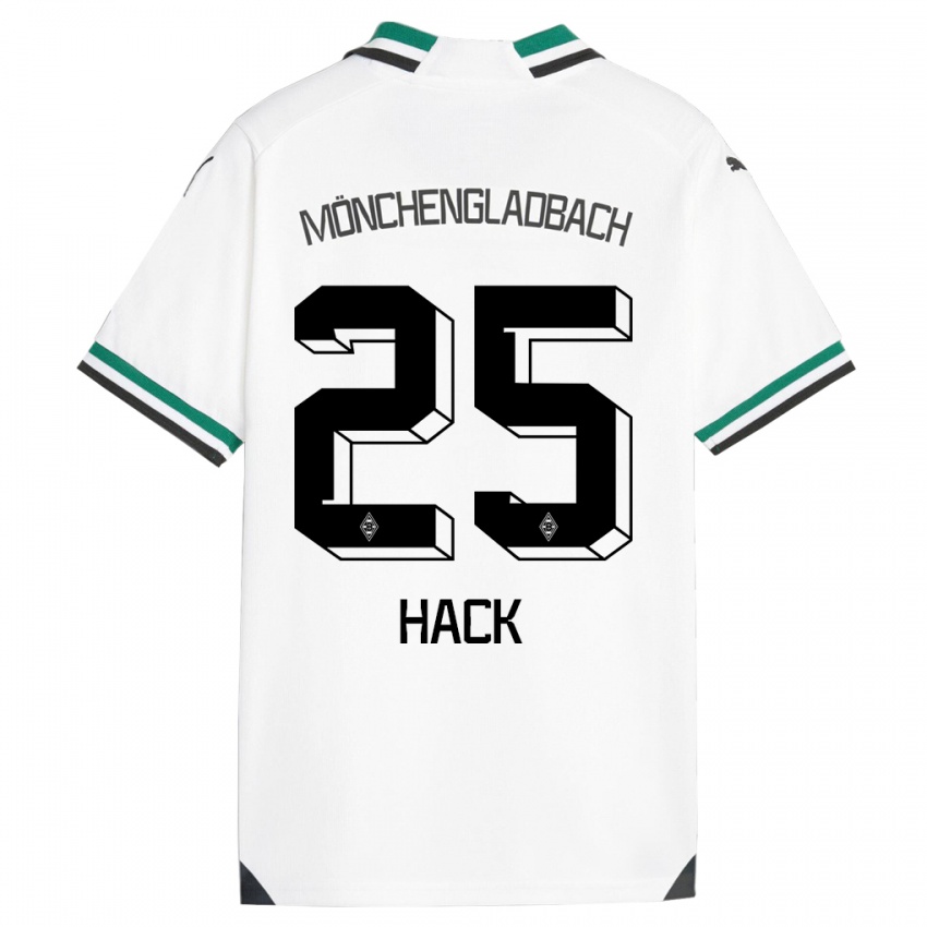 Dzieci Robin Hack #25 Biały Zielony Domowa Koszulka 2023/24 Koszulki Klubowe