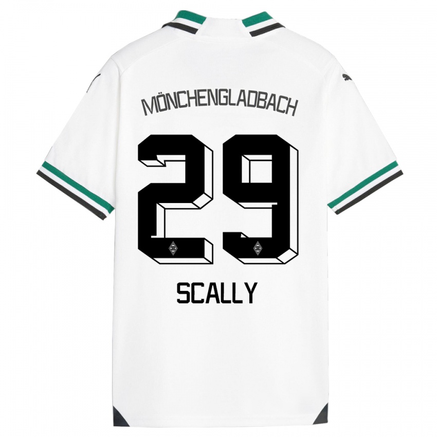 Dzieci Joe Scally #29 Biały Zielony Domowa Koszulka 2023/24 Koszulki Klubowe