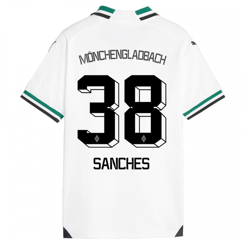 Dzieci Yvandro Borges Sanches #38 Biały Zielony Domowa Koszulka 2023/24 Koszulki Klubowe