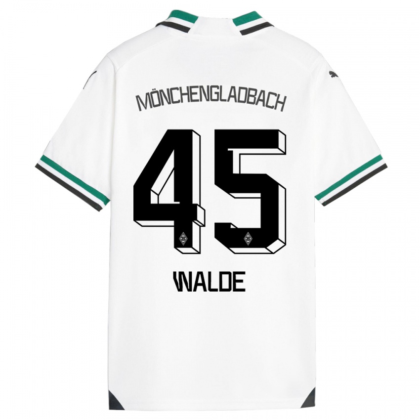 Dzieci Simon Walde #45 Biały Zielony Domowa Koszulka 2023/24 Koszulki Klubowe