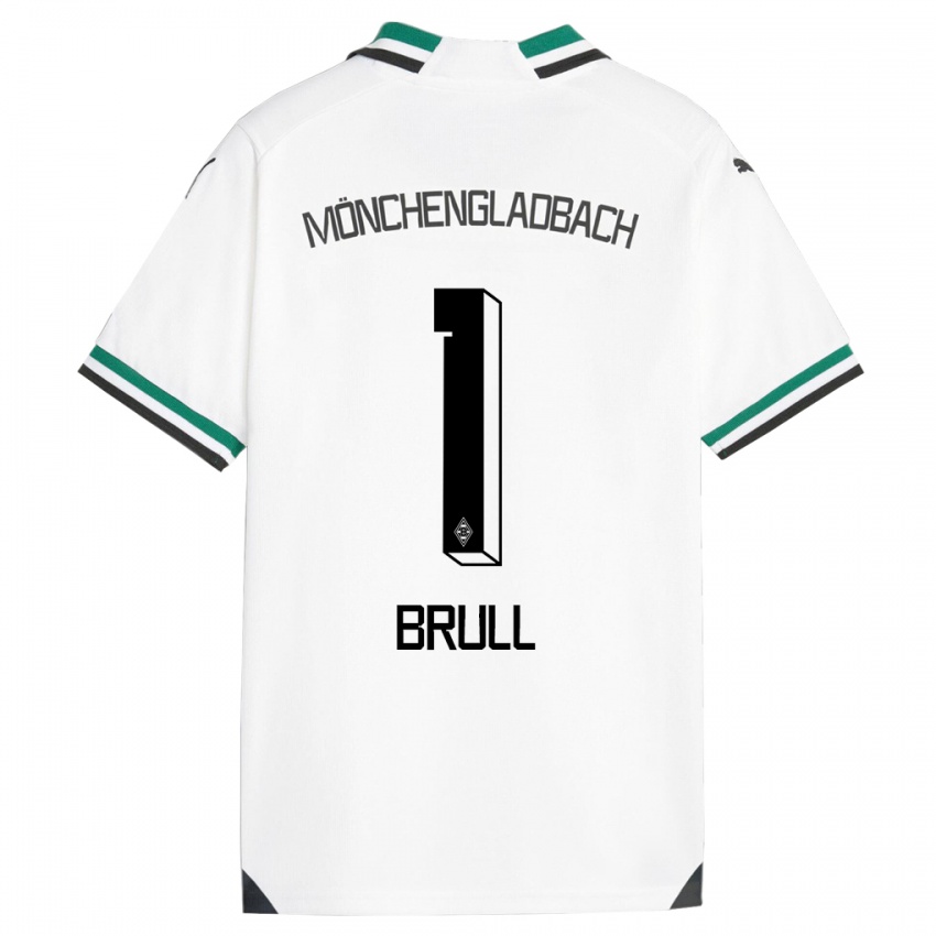 Dzieci Maximilian Brüll #1 Biały Zielony Domowa Koszulka 2023/24 Koszulki Klubowe