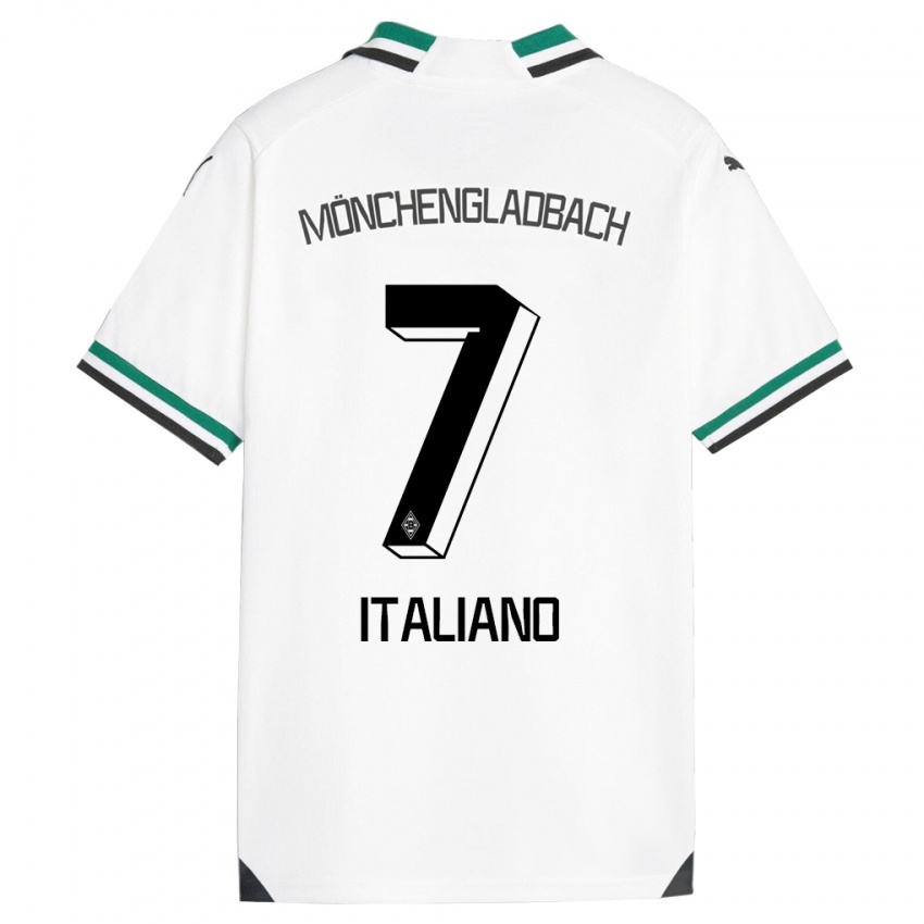 Dzieci Jacob Italiano #7 Biały Zielony Domowa Koszulka 2023/24 Koszulki Klubowe