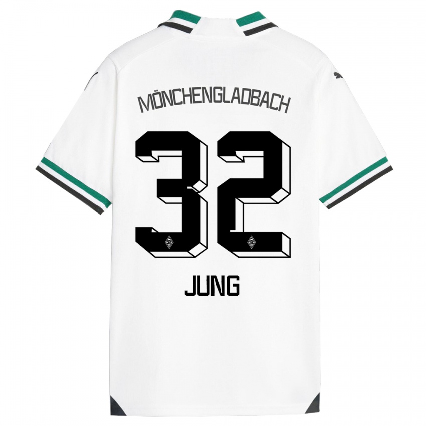 Dzieci In-Gyom Jung #32 Biały Zielony Domowa Koszulka 2023/24 Koszulki Klubowe