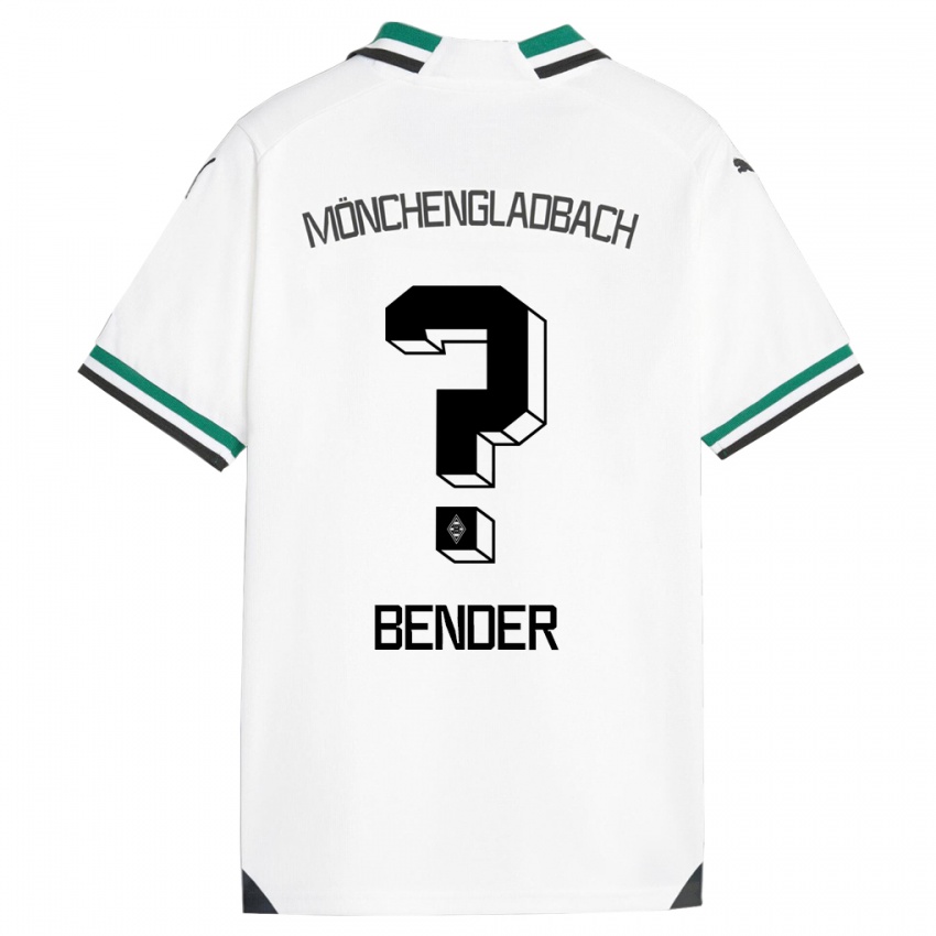 Dzieci Maurice Bender #0 Biały Zielony Domowa Koszulka 2023/24 Koszulki Klubowe
