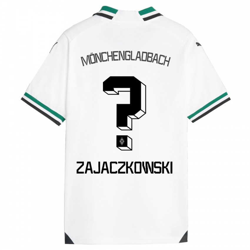 Dzieci Vincent Zajaczkowski #0 Biały Zielony Domowa Koszulka 2023/24 Koszulki Klubowe