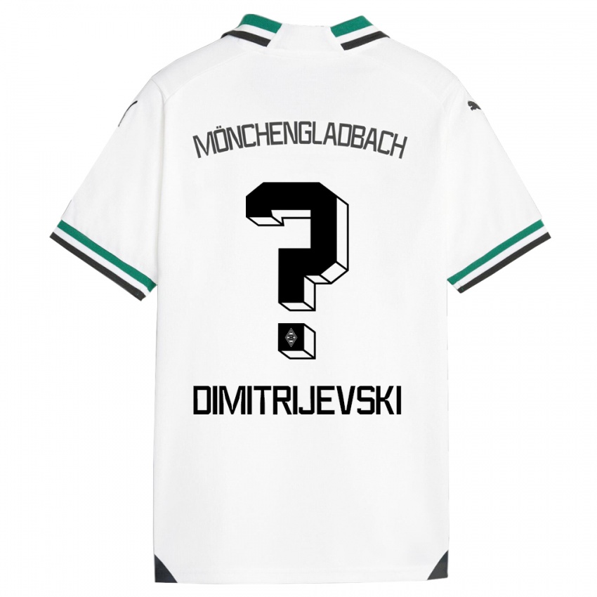 Dzieci Maximilian Dimitrijevski #0 Biały Zielony Domowa Koszulka 2023/24 Koszulki Klubowe