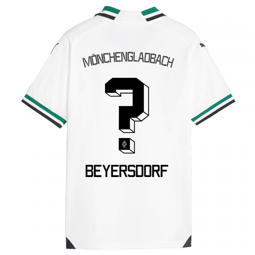 Dzieci Chris Beyersdorf #0 Biały Zielony Domowa Koszulka 2023/24 Koszulki Klubowe