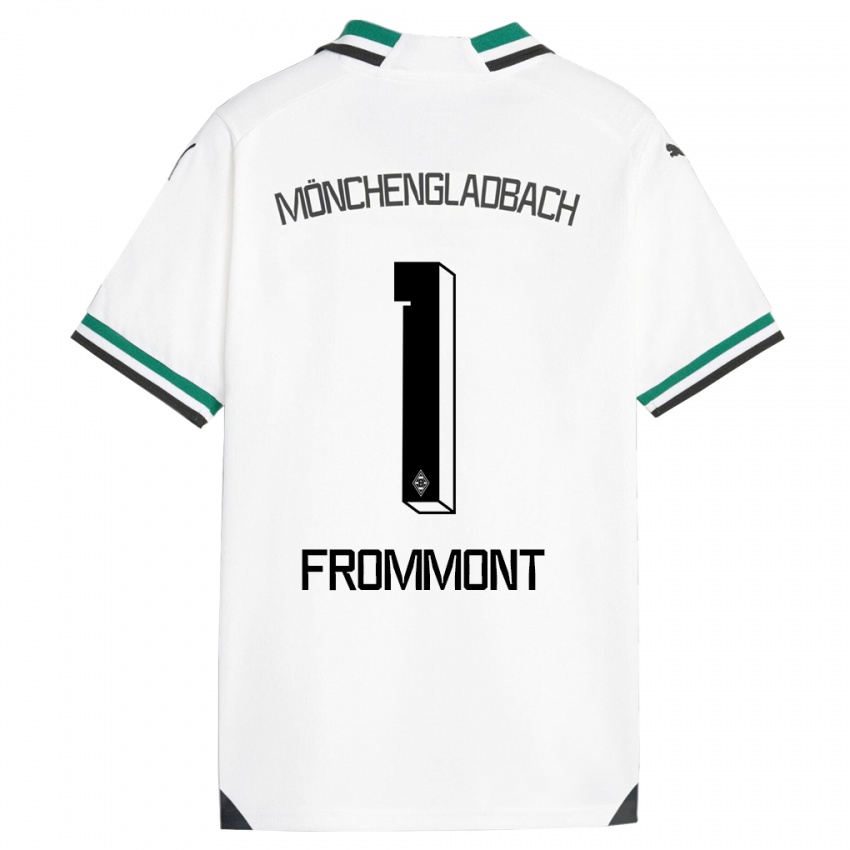 Dzieci Romina Frommont #1 Biały Zielony Domowa Koszulka 2023/24 Koszulki Klubowe
