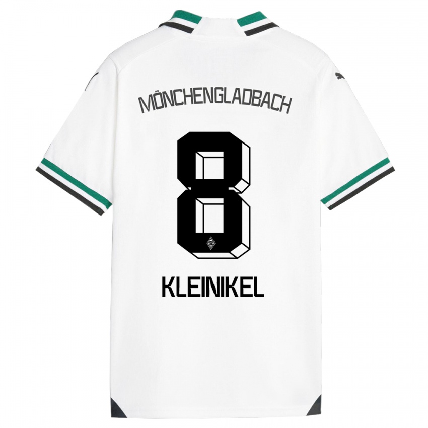 Dzieci Nadja Kleinikel #8 Biały Zielony Domowa Koszulka 2023/24 Koszulki Klubowe