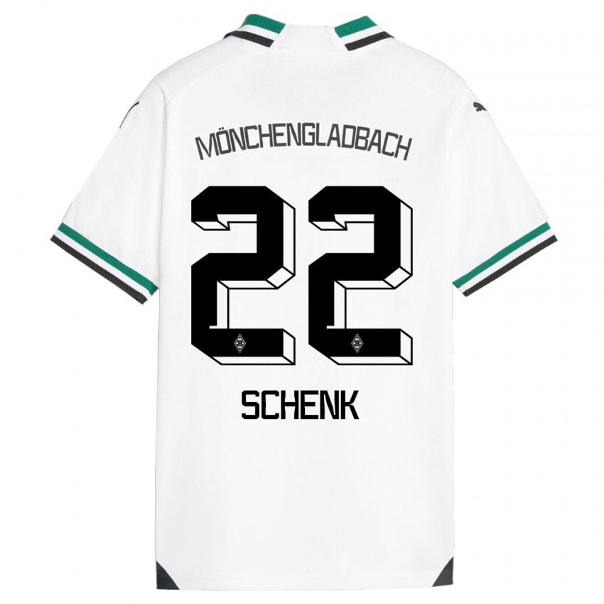 Dzieci Isabel Schenk #22 Biały Zielony Domowa Koszulka 2023/24 Koszulki Klubowe