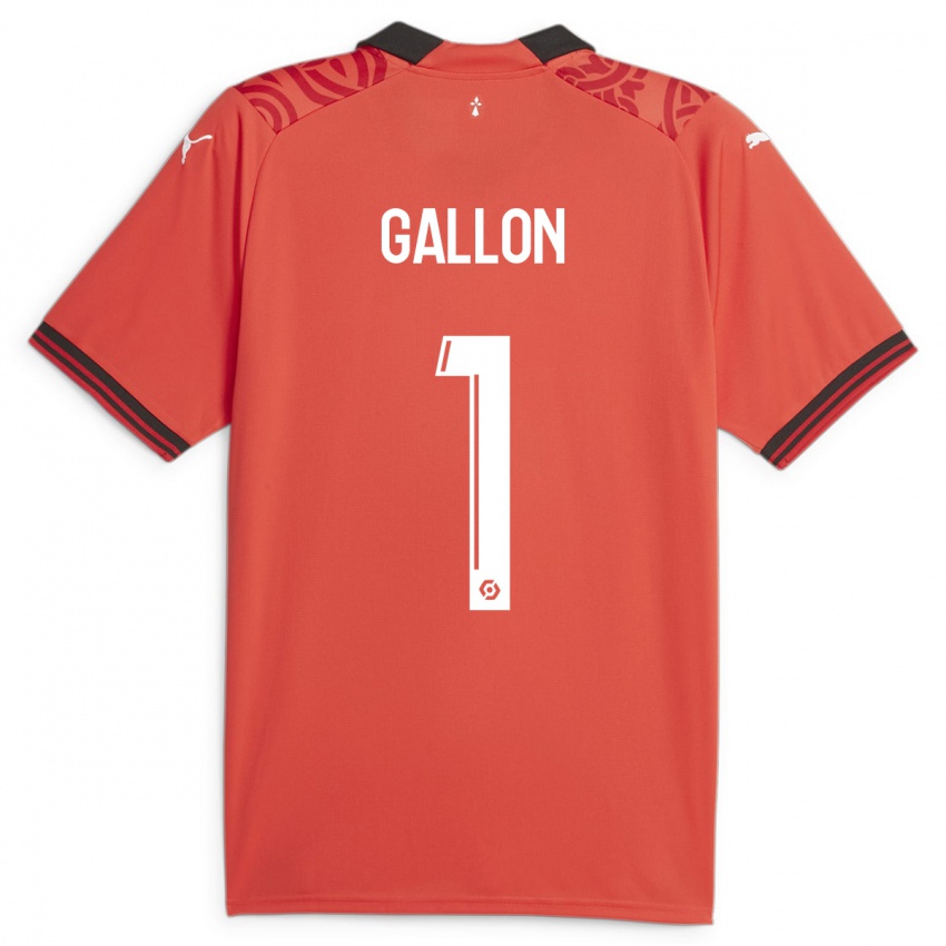 Dzieci Gauthier Gallon #1 Czerwony Domowa Koszulka 2023/24 Koszulki Klubowe