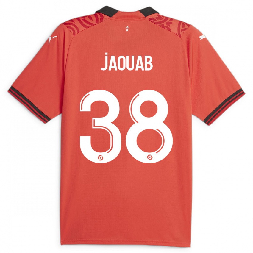 Dzieci Mohamed Jaouab #38 Czerwony Domowa Koszulka 2023/24 Koszulki Klubowe