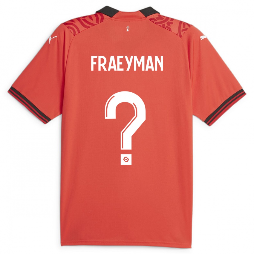Dzieci Dorian Fraeyman #0 Czerwony Domowa Koszulka 2023/24 Koszulki Klubowe