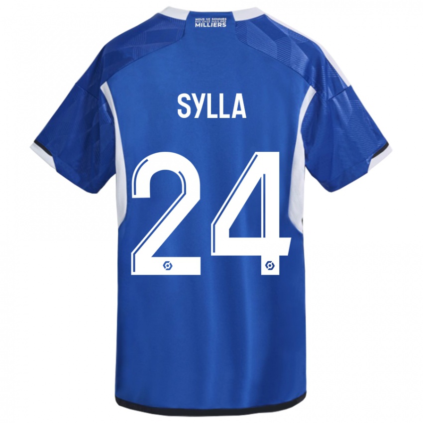 Dzieci Abakar Sylla #24 Niebieski Domowa Koszulka 2023/24 Koszulki Klubowe