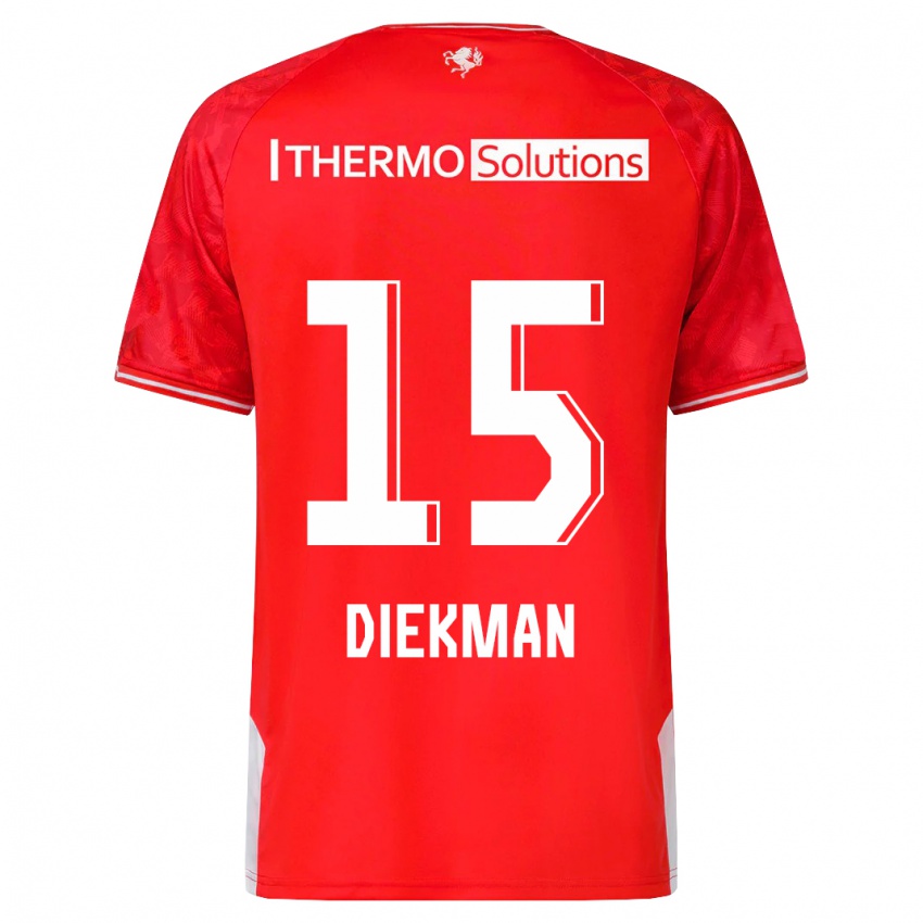 Dzieci Jill Diekman #15 Czerwony Domowa Koszulka 2023/24 Koszulki Klubowe