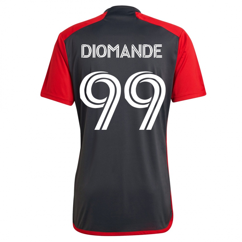 Dzieci Adama Diomande #99 Szary Domowa Koszulka 2023/24 Koszulki Klubowe