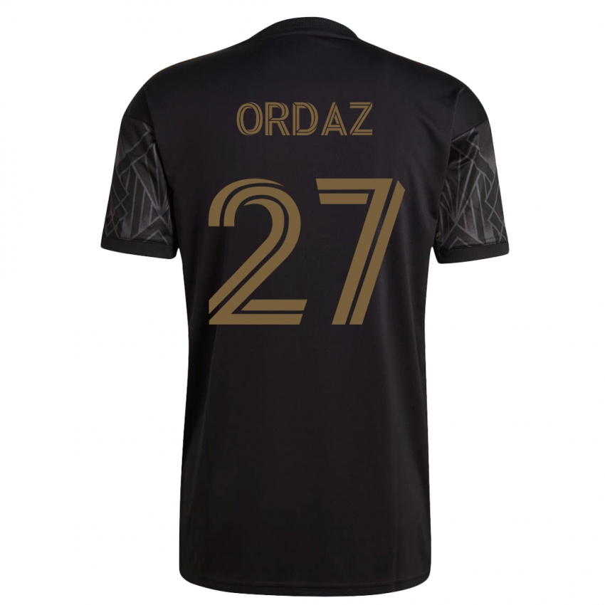 Dzieci Nathan Ordaz #27 Czarny Domowa Koszulka 2023/24 Koszulki Klubowe