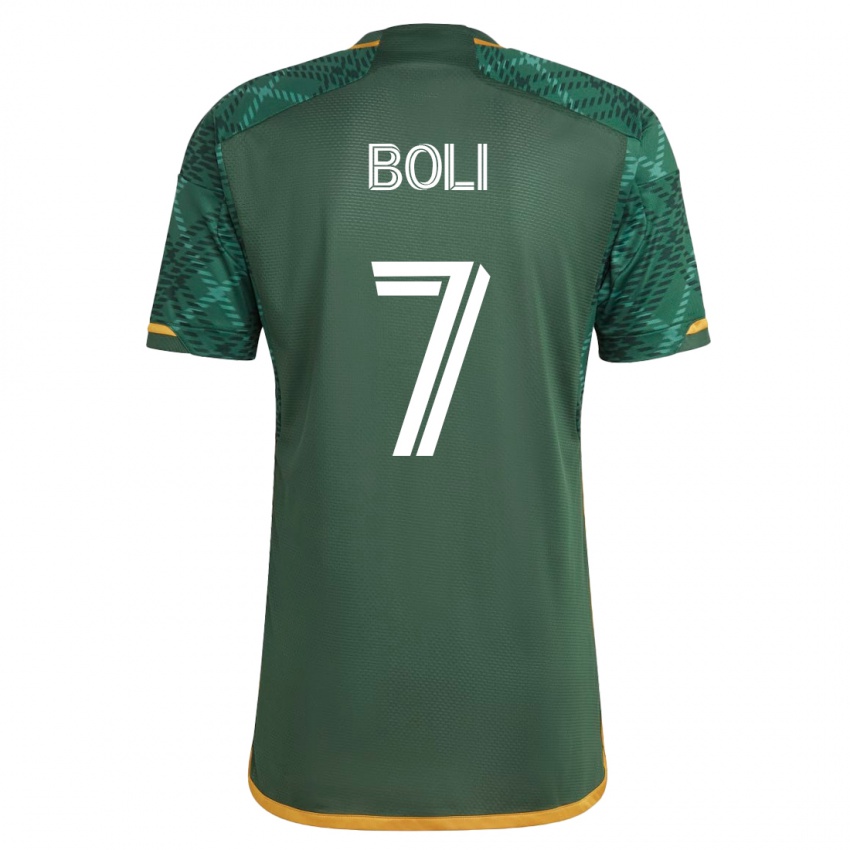 Dzieci Franck Boli #7 Zielony Domowa Koszulka 2023/24 Koszulki Klubowe