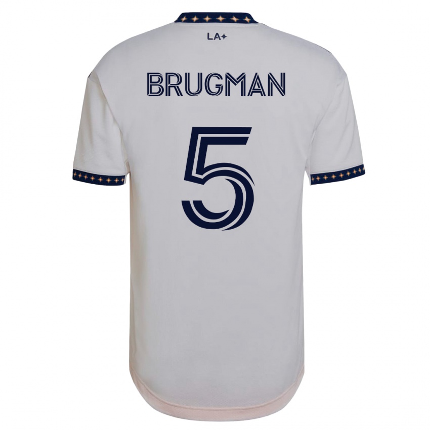Dzieci Gastón Brugman #5 Biały Domowa Koszulka 2023/24 Koszulki Klubowe