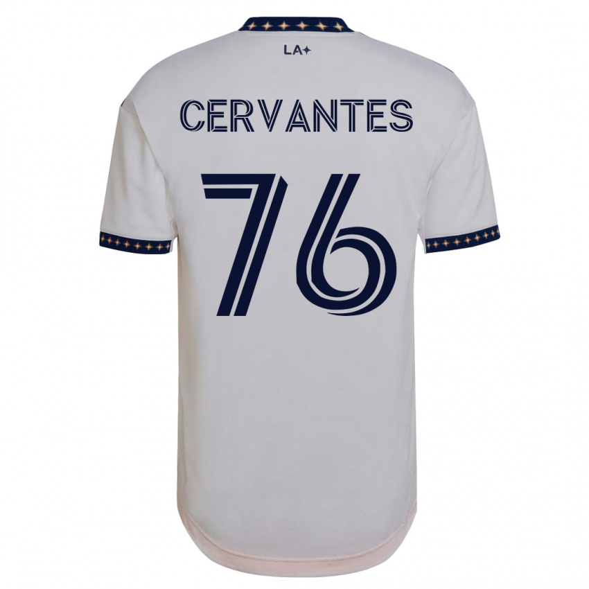 Dzieci Aaron Cervantes #76 Biały Domowa Koszulka 2023/24 Koszulki Klubowe