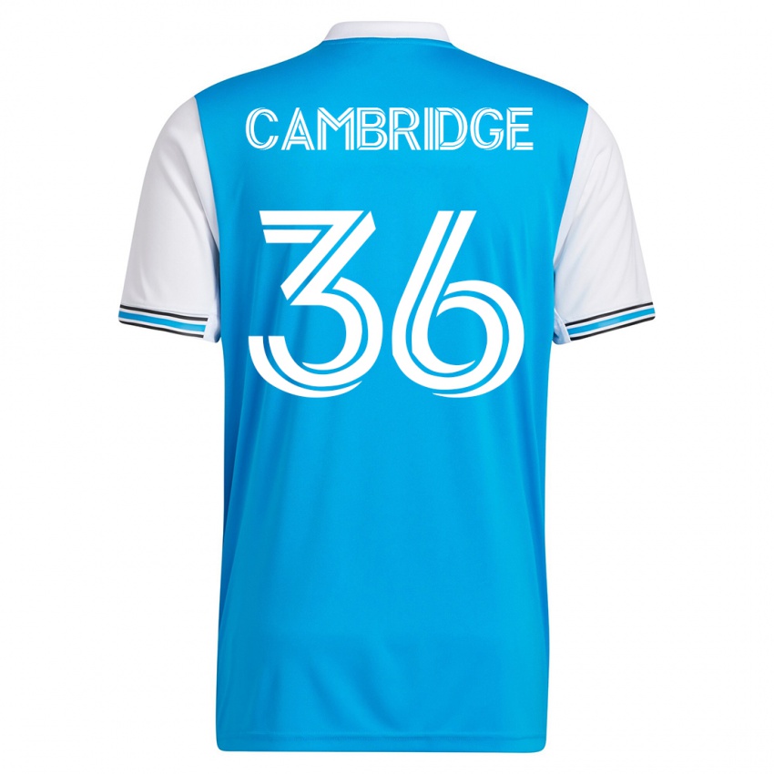 Dzieci Brandon Cambridge #36 Niebieski Domowa Koszulka 2023/24 Koszulki Klubowe