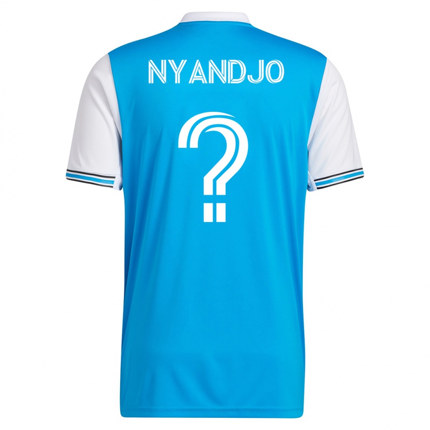 Dzieci James Nyandjo #0 Niebieski Domowa Koszulka 2023/24 Koszulki Klubowe