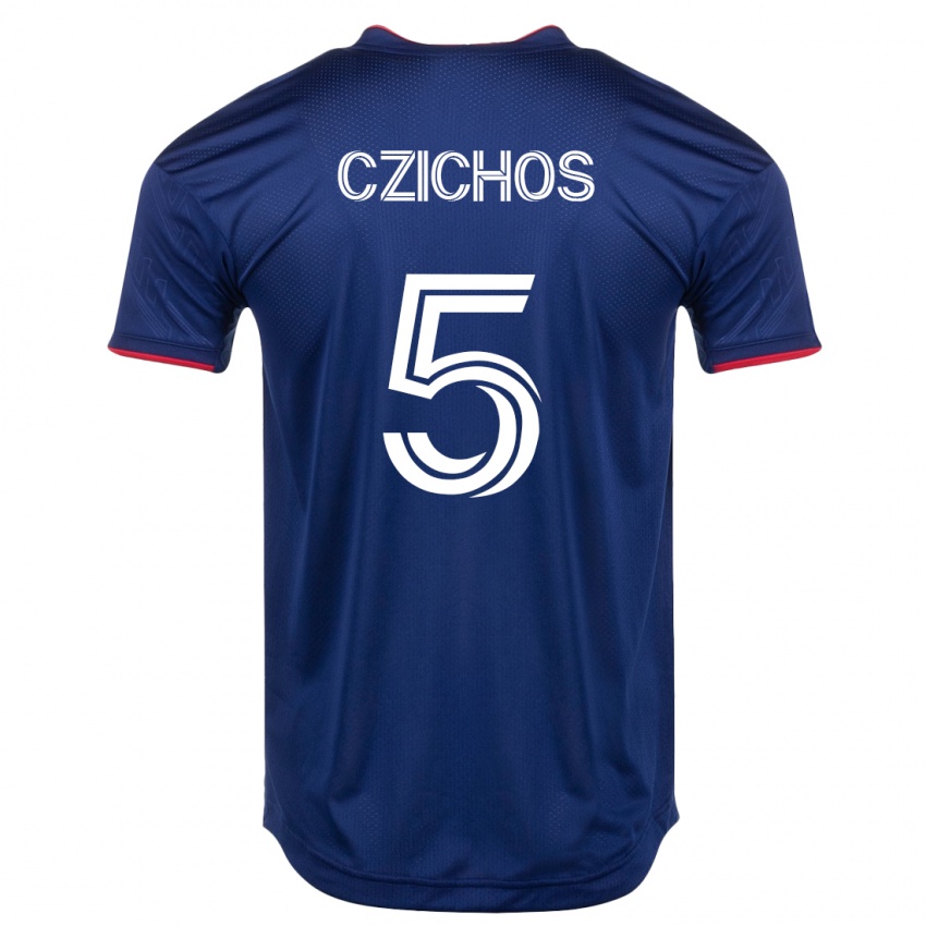 Dzieci Rafael Czichos #5 Marynarka Wojenna Domowa Koszulka 2023/24 Koszulki Klubowe