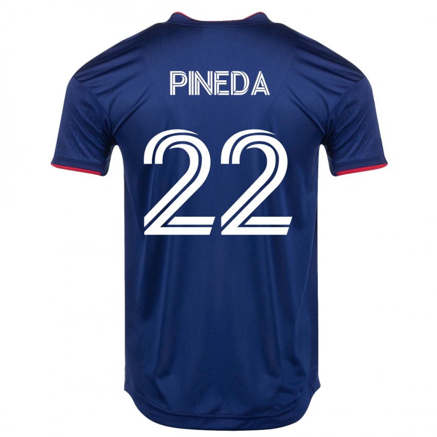 Dzieci Mauricio Pineda #22 Marynarka Wojenna Domowa Koszulka 2023/24 Koszulki Klubowe