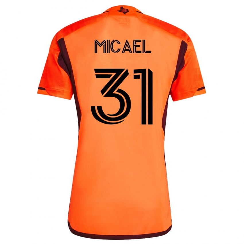 Dzieci Micael #31 Pomarańczowy Domowa Koszulka 2023/24 Koszulki Klubowe