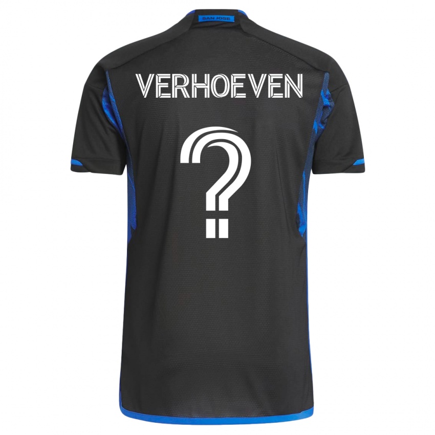 Dzieci Oscar Verhoeven #0 Niebiesko-Czarny Domowa Koszulka 2023/24 Koszulki Klubowe