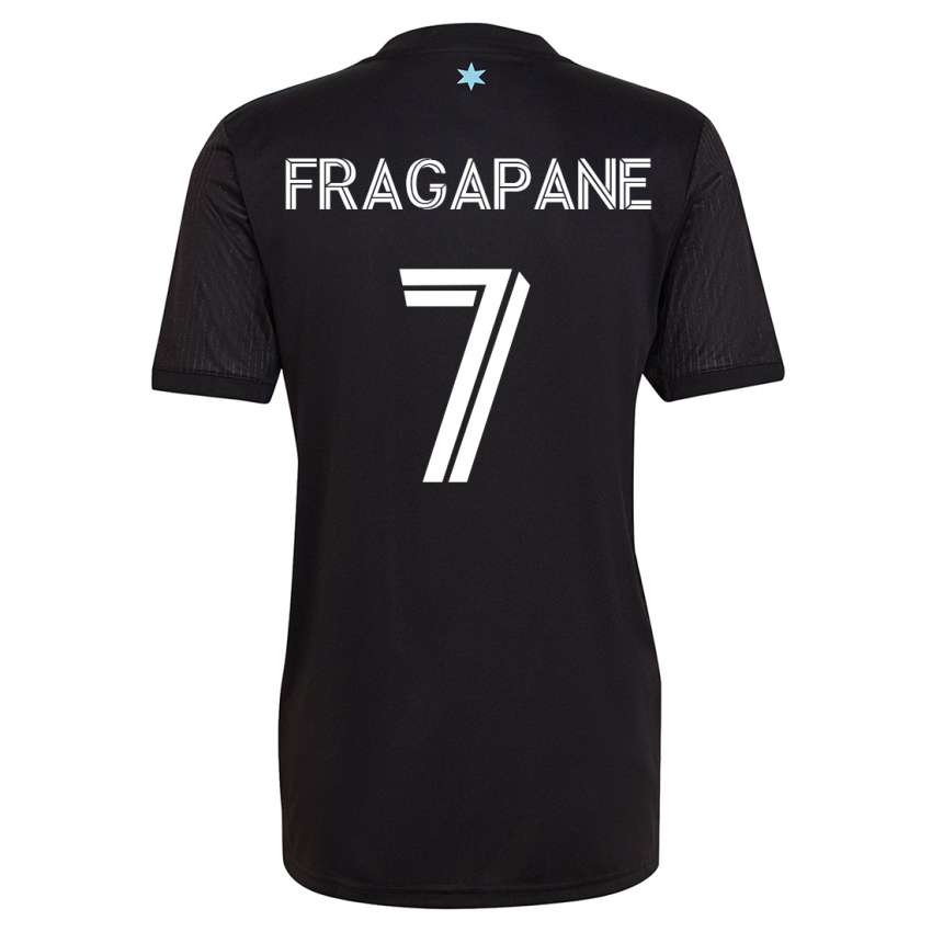 Dzieci Franco Fragapane #7 Czarny Domowa Koszulka 2023/24 Koszulki Klubowe