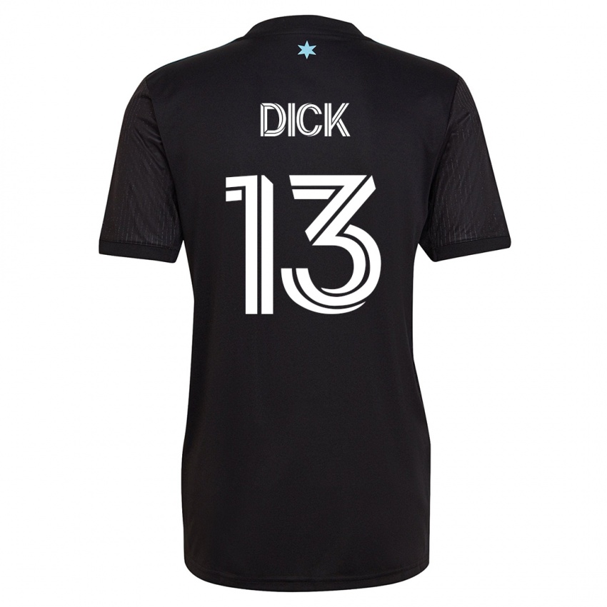 Dzieci Eric Dick #13 Czarny Domowa Koszulka 2023/24 Koszulki Klubowe