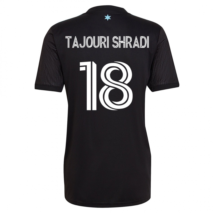 Dzieci Ismael Tajouri-Shradi #18 Czarny Domowa Koszulka 2023/24 Koszulki Klubowe