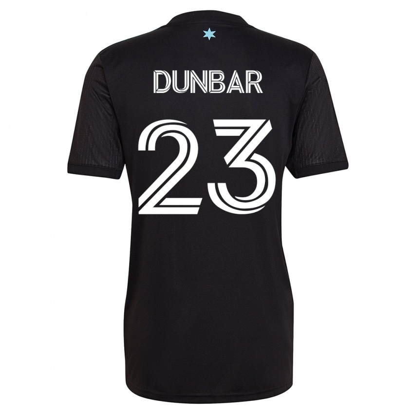 Dzieci Cameron Dunbar #23 Czarny Domowa Koszulka 2023/24 Koszulki Klubowe