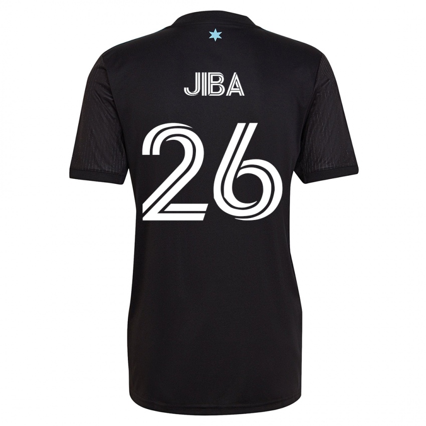 Dzieci Ryen Jiba #26 Czarny Domowa Koszulka 2023/24 Koszulki Klubowe