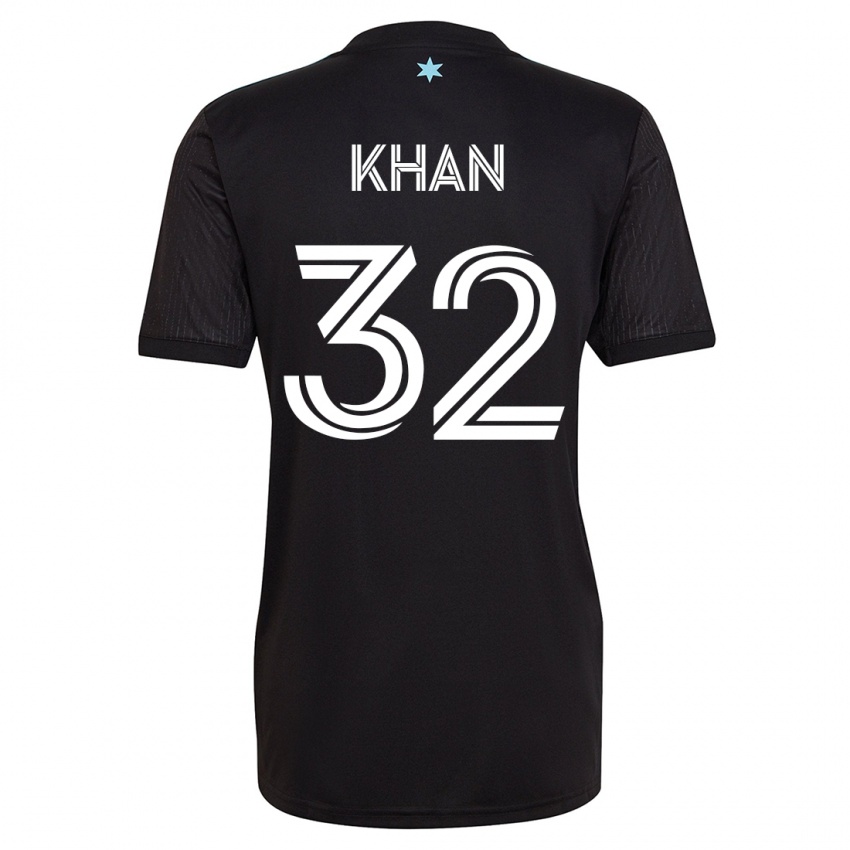 Dzieci Molik Khan #32 Czarny Domowa Koszulka 2023/24 Koszulki Klubowe