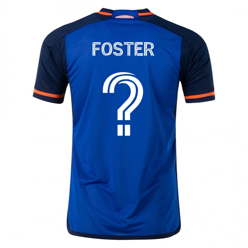 Dzieci Isaiah Foster #0 Niebieski Domowa Koszulka 2023/24 Koszulki Klubowe