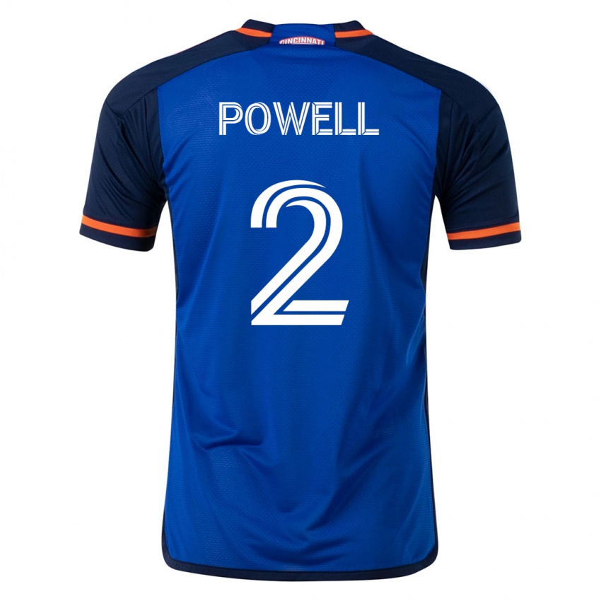 Dzieci Alvas Powell #2 Niebieski Domowa Koszulka 2023/24 Koszulki Klubowe