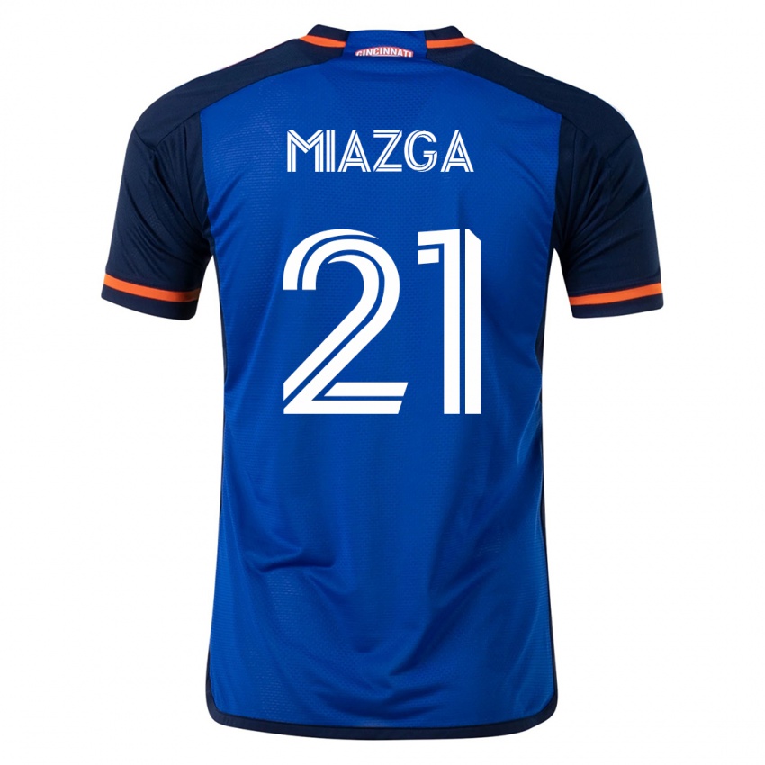 Dzieci Matt Miazga #21 Niebieski Domowa Koszulka 2023/24 Koszulki Klubowe