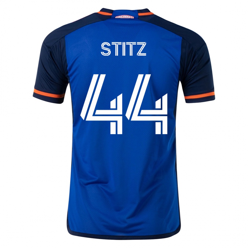 Dzieci Ben Stitz #44 Niebieski Domowa Koszulka 2023/24 Koszulki Klubowe