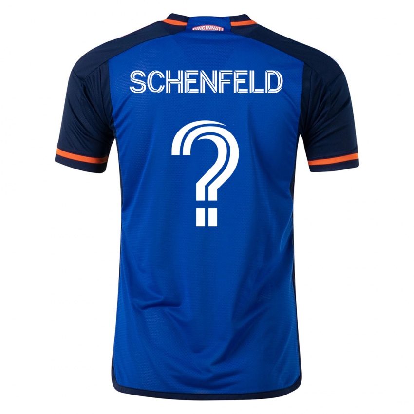 Dzieci Matthew Schenfeld #0 Niebieski Domowa Koszulka 2023/24 Koszulki Klubowe